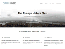 Tablet Screenshot of changemakersclub.com